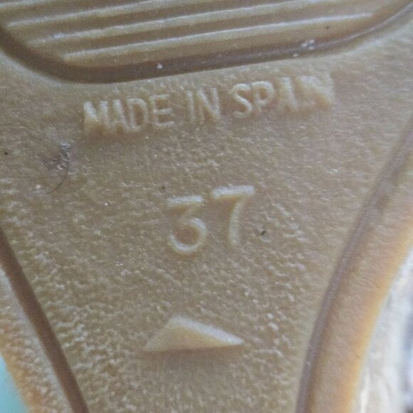 Toni Pons Origens Wedge Espardrille Sandals Beige Canvas Size 37/38 - Picture 8 of 10